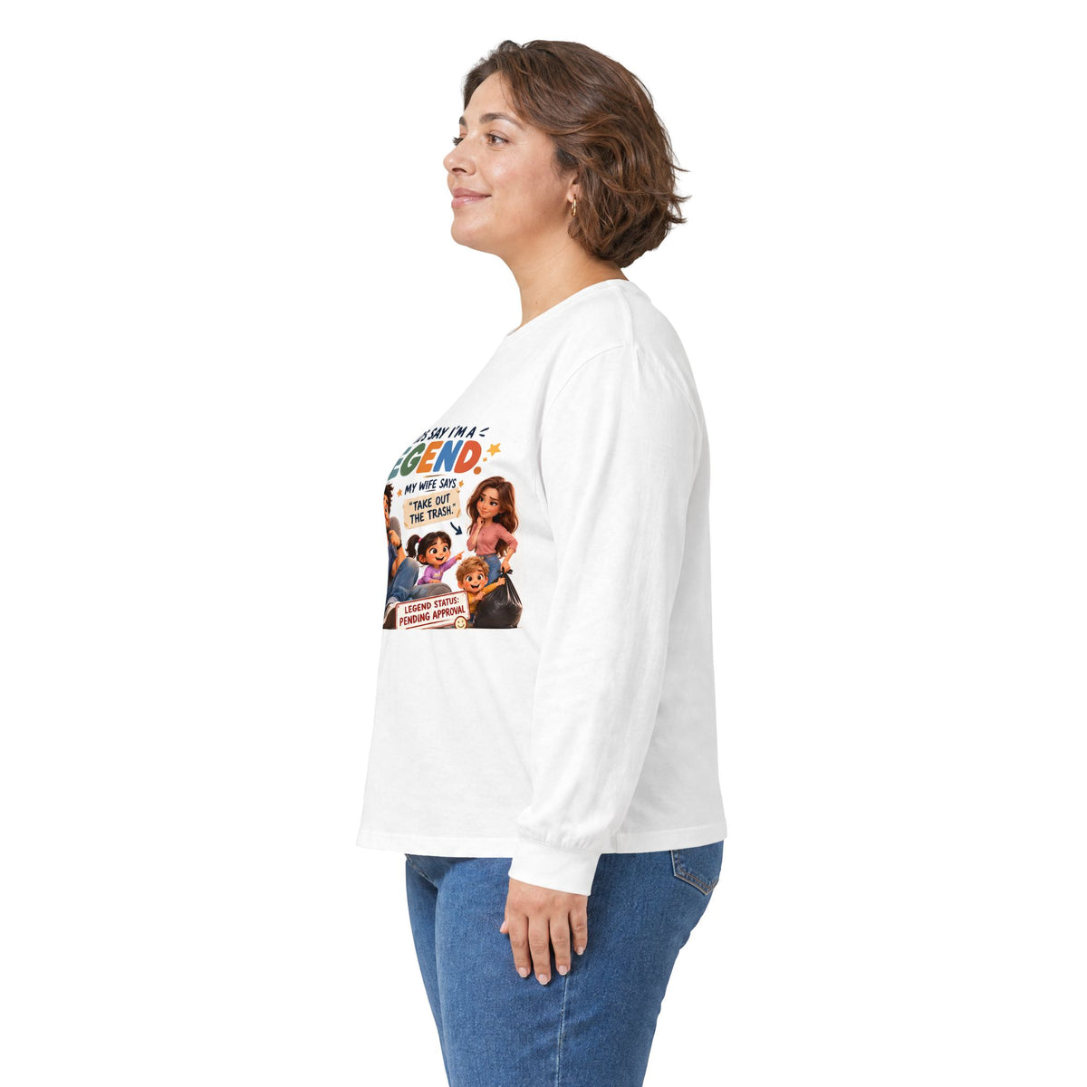 Long Sleeve Tee - "My Kids Say I'm A Legend" Family Dad Shirt