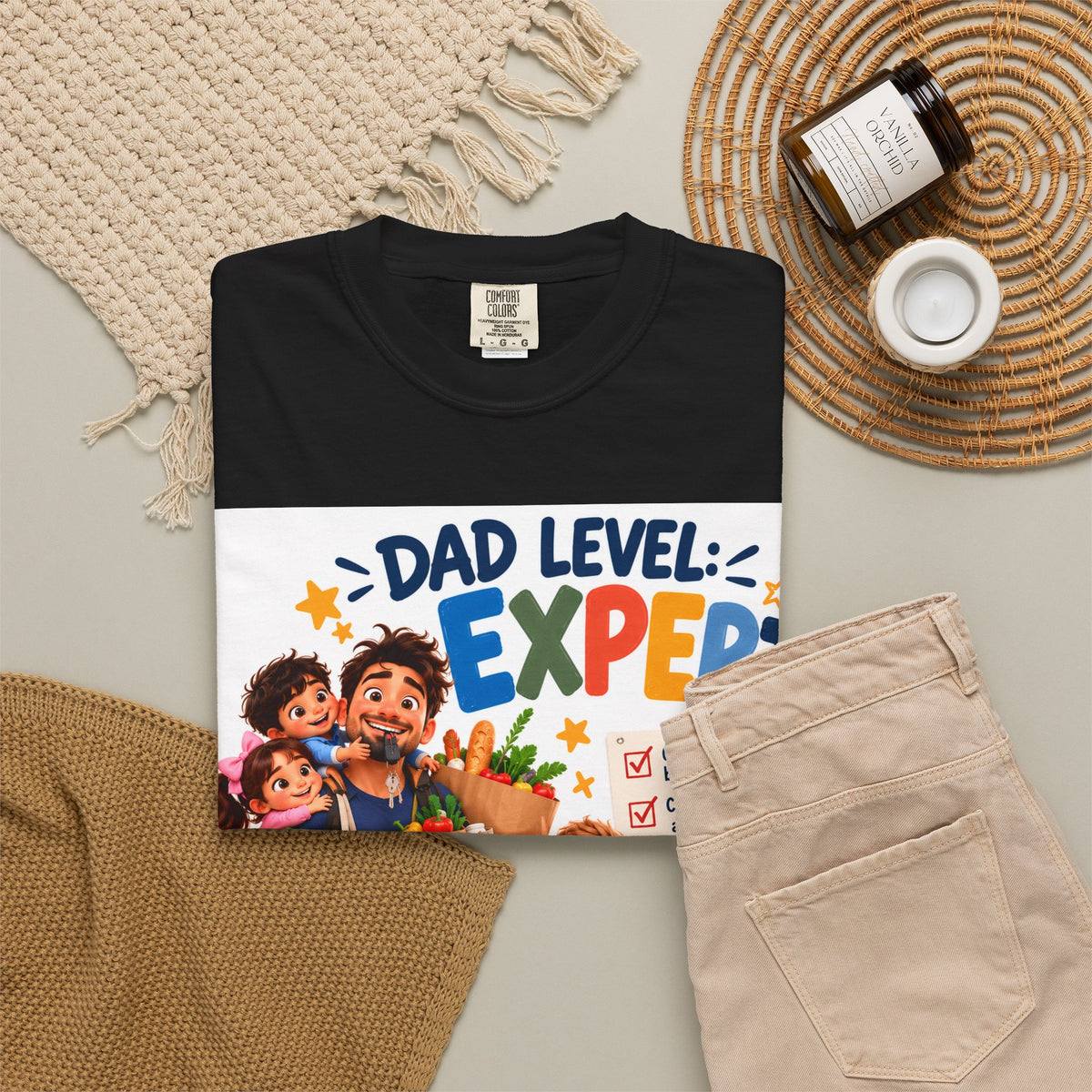 Dad Level: Expert Family Trip T-Shirt