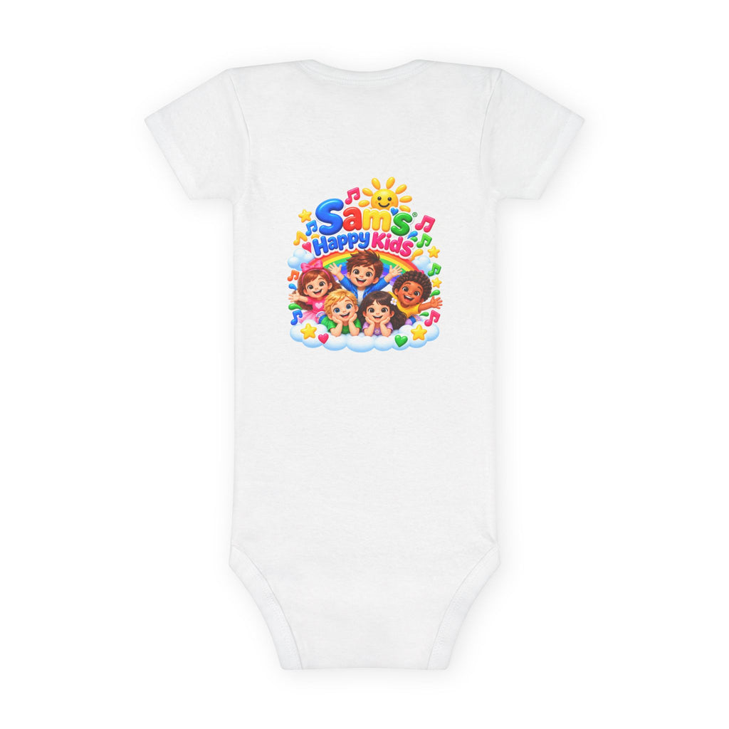 Happy Kids Musical Baby Onesie – Colorful Sun & Smiling Faces