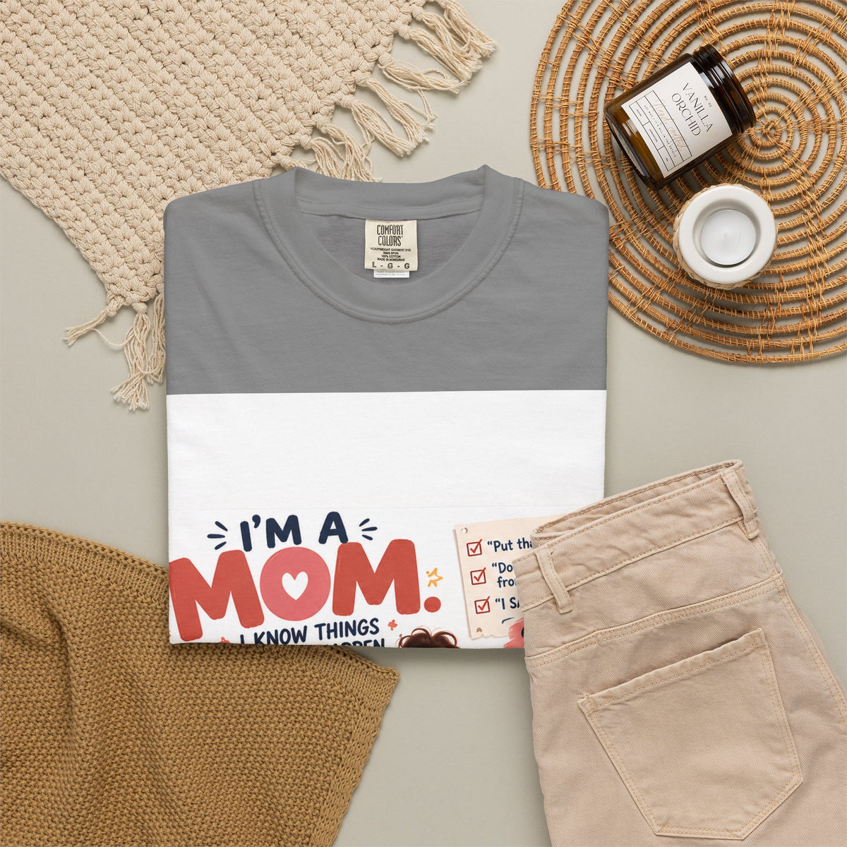 I'm a Mom Graphic T-Shirt – Funny Motherhood Family Design
