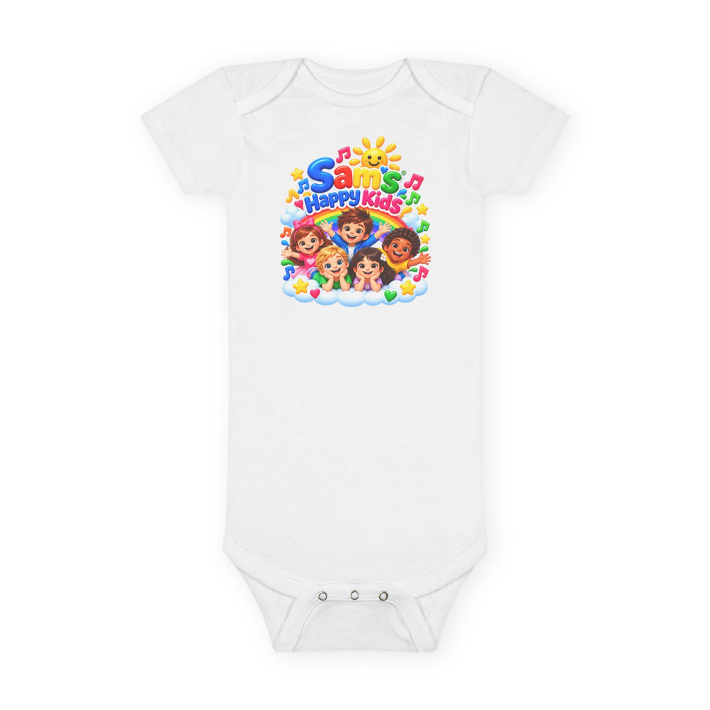 Happy Kids Musical Baby Onesie – Colorful Sun & Smiling Faces