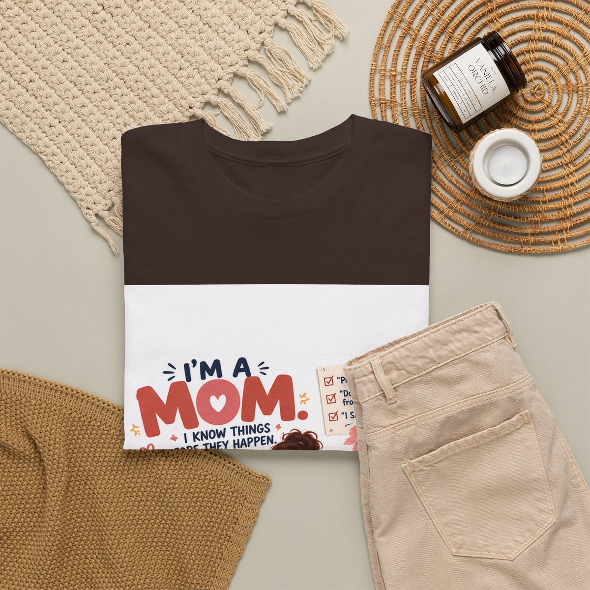 Mom Life T-Shirt — "I'm a Mom, I Know Things Before They Happen" Cute Family Graphic Tee