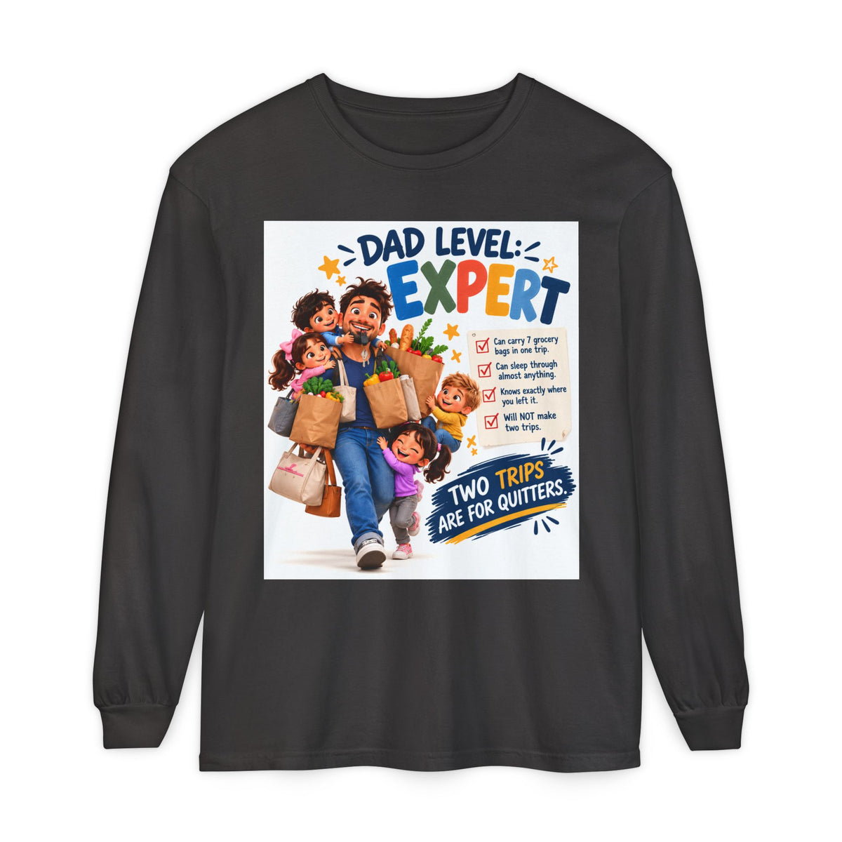 Dad Level Expert Long Sleeve T-Shirt
