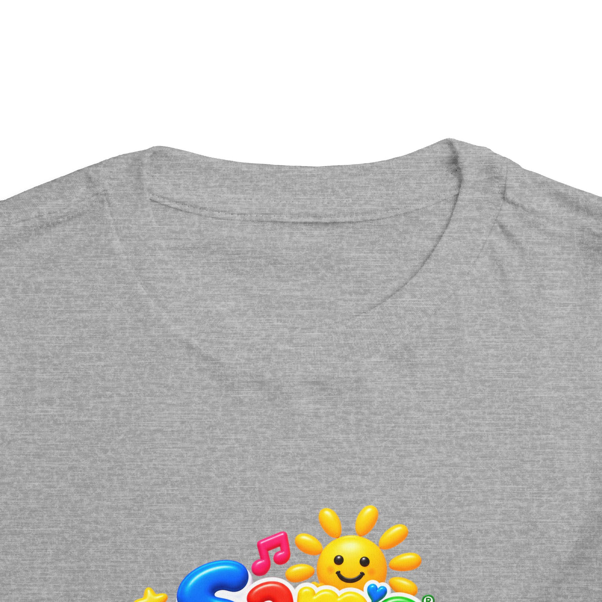 Toddler Tee — "Sam's Happy Kids" Colorful Cartoon Kids Graphic