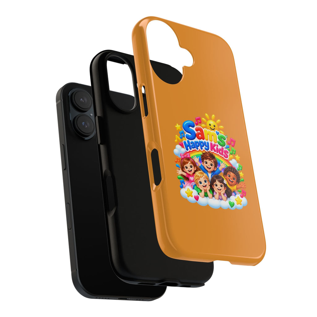 Kids Cartoon Phone Case — "Sam's Happy Kids" Cute Protective iPhone Cover