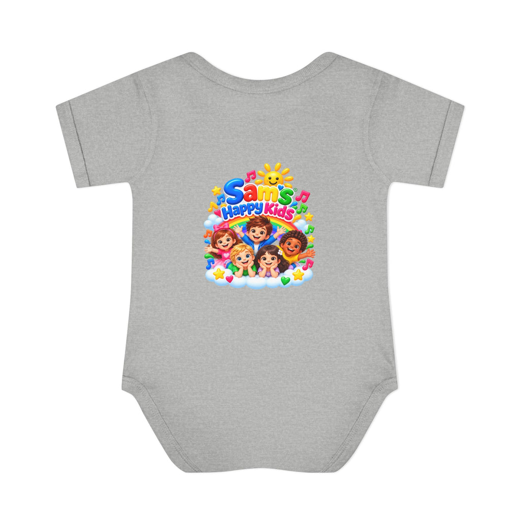 Happy Kids Infant Bodysuit — Colorful 'Sam's Happy Kids' Baby Onesie