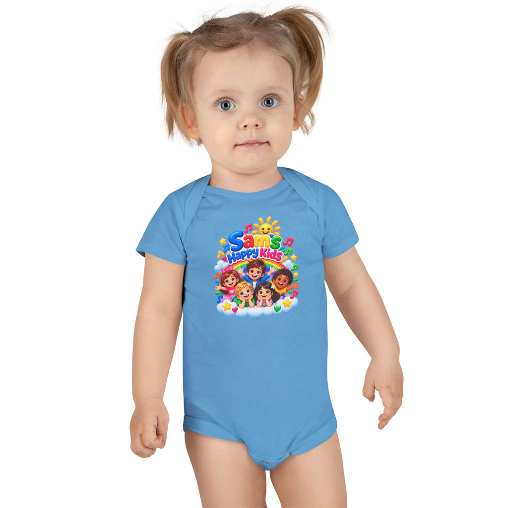 Happy Kids Musical Baby Onesie – Colorful Sun & Smiling Faces