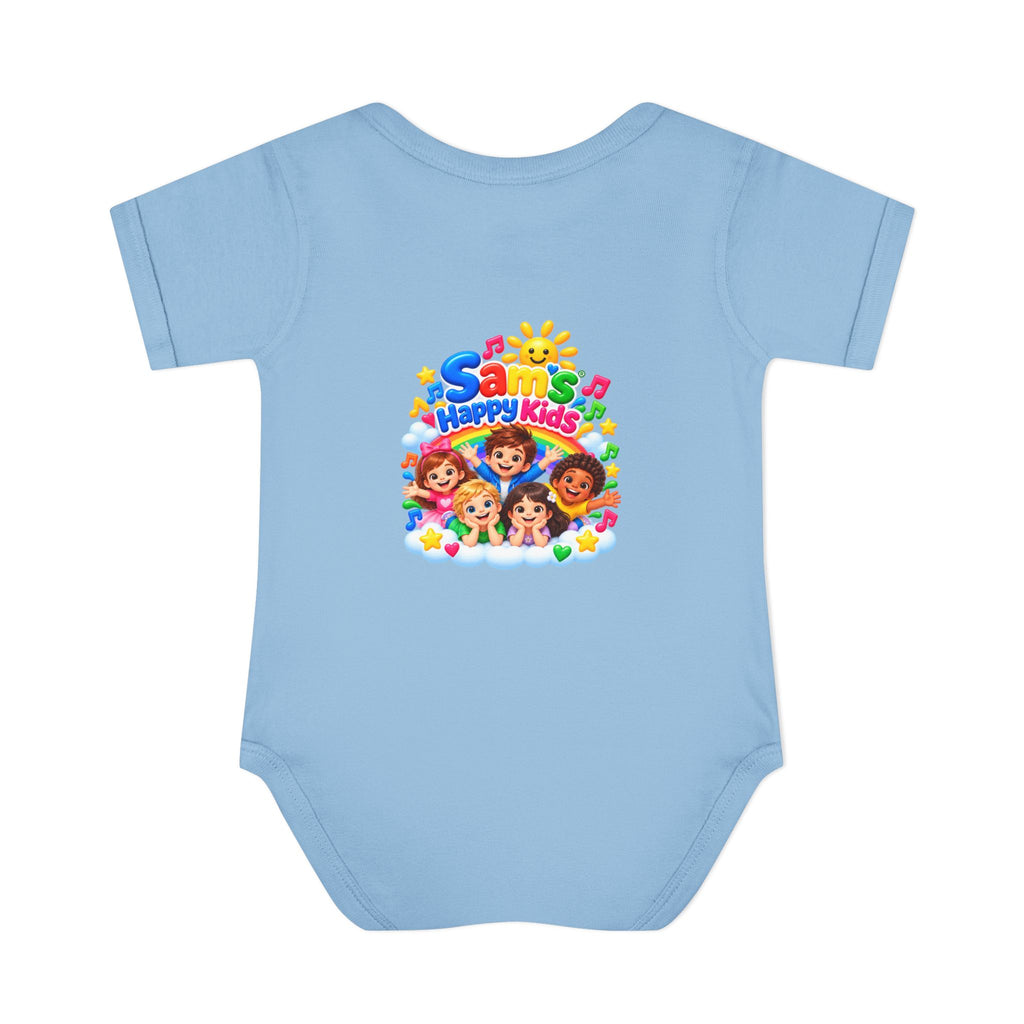 Happy Kids Infant Bodysuit — Colorful 'Sam's Happy Kids' Baby Onesie