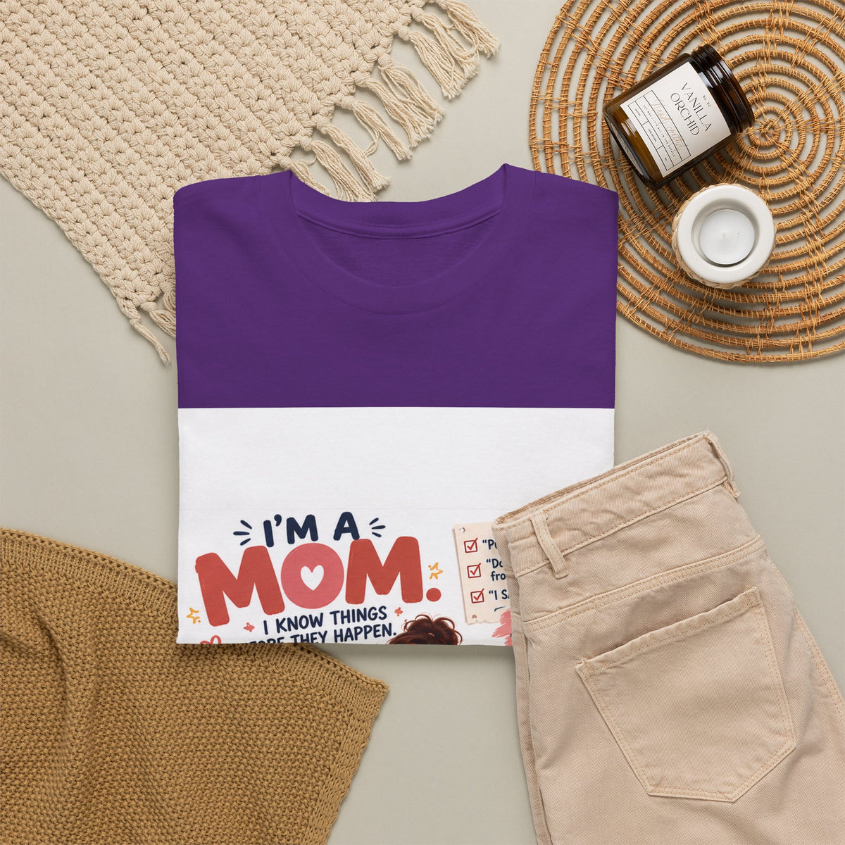 Mom Life T-Shirt — "I'm a Mom, I Know Things Before They Happen" Cute Family Graphic Tee