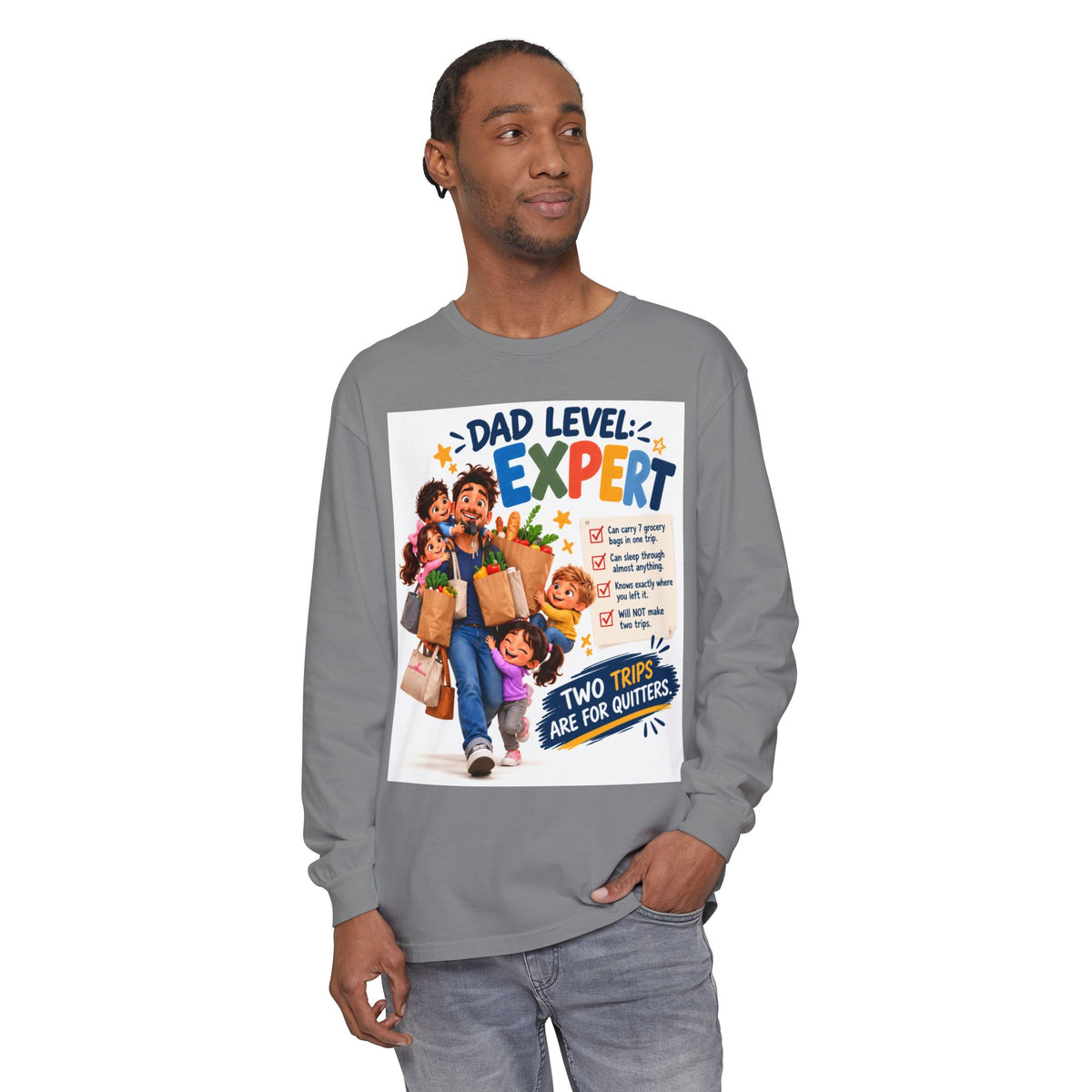 Dad Level Expert Long Sleeve T-Shirt
