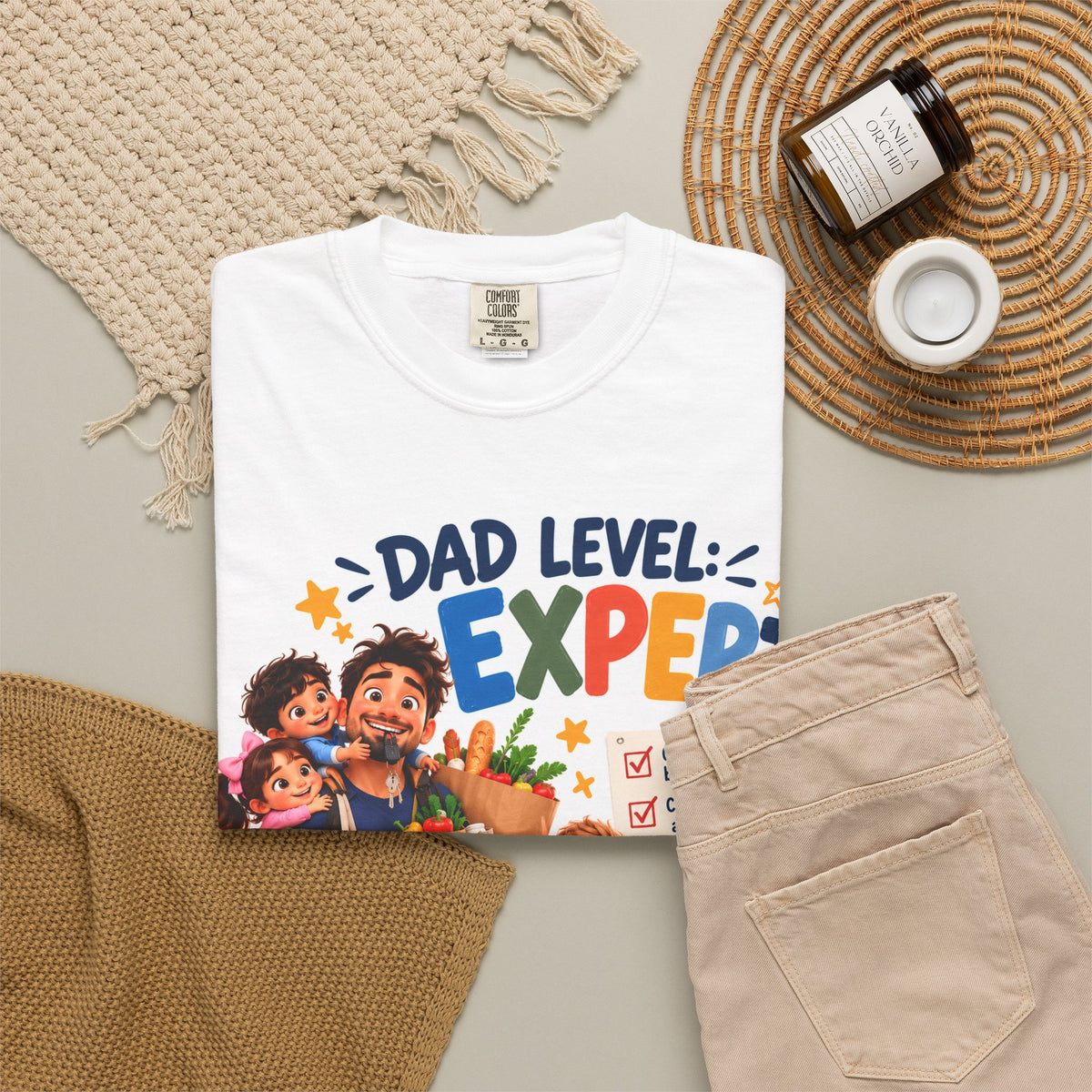 Dad Level: Expert Family Trip T-Shirt