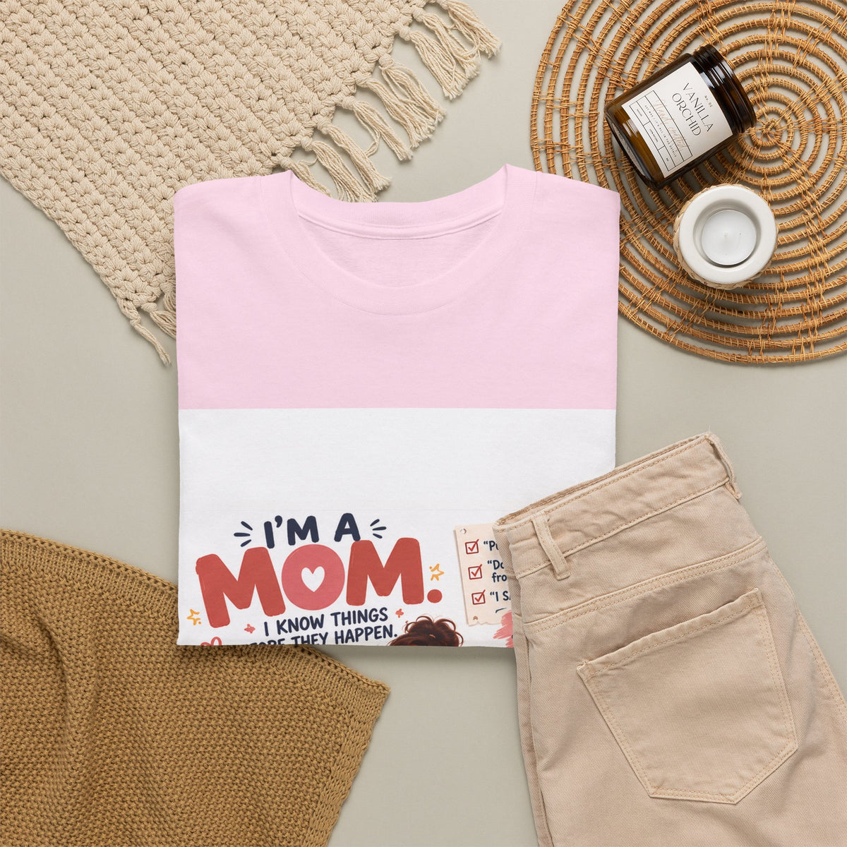 Mom Life T-Shirt — "I'm a Mom, I Know Things Before They Happen" Cute Family Graphic Tee