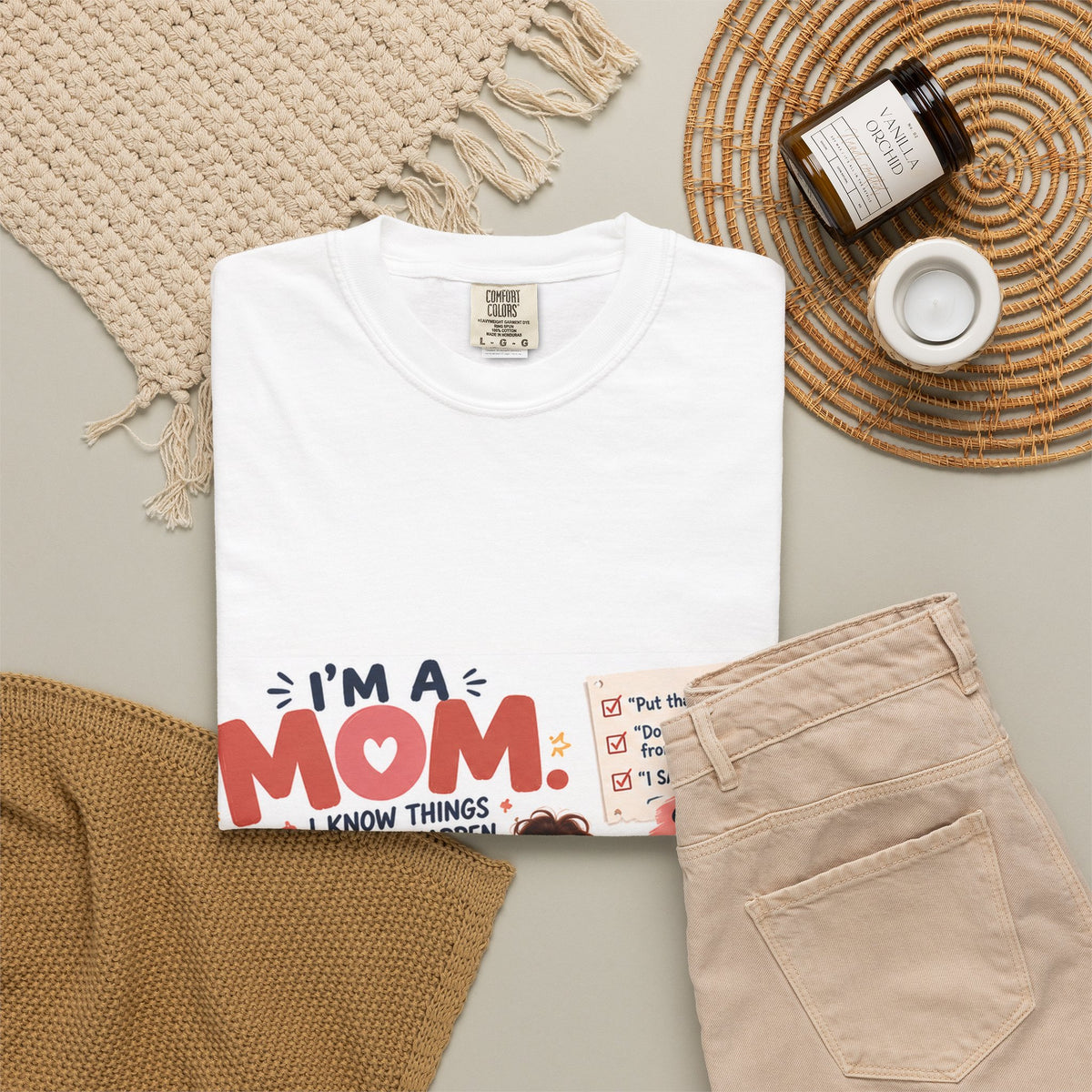 I'm a Mom Graphic T-Shirt – Funny Motherhood Family Design