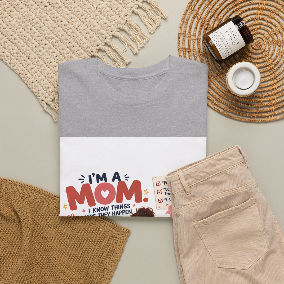 Mom Life T-Shirt — "I'm a Mom, I Know Things Before They Happen" Cute Family Graphic Tee