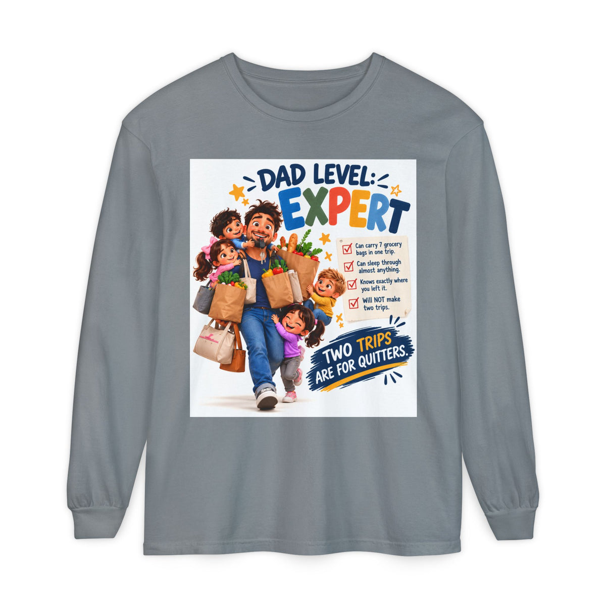 Dad Level Expert Long Sleeve T-Shirt