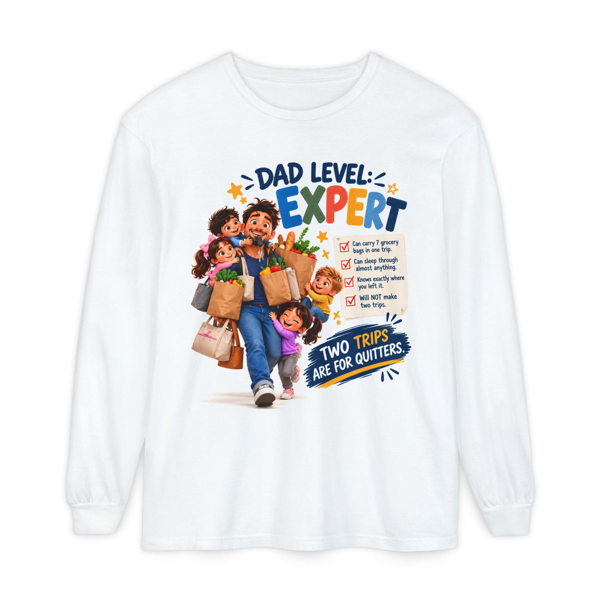 Dad Level Expert Long Sleeve T-Shirt