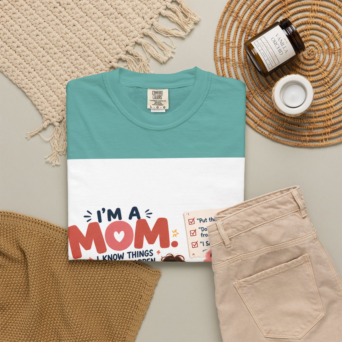 I'm a Mom Graphic T-Shirt – Funny Motherhood Family Design