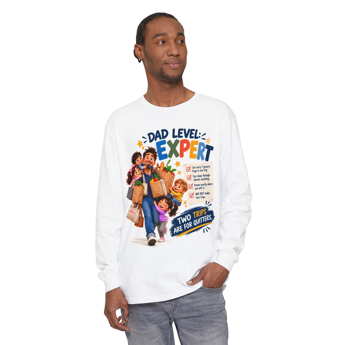 Dad Level Expert Long Sleeve T-Shirt