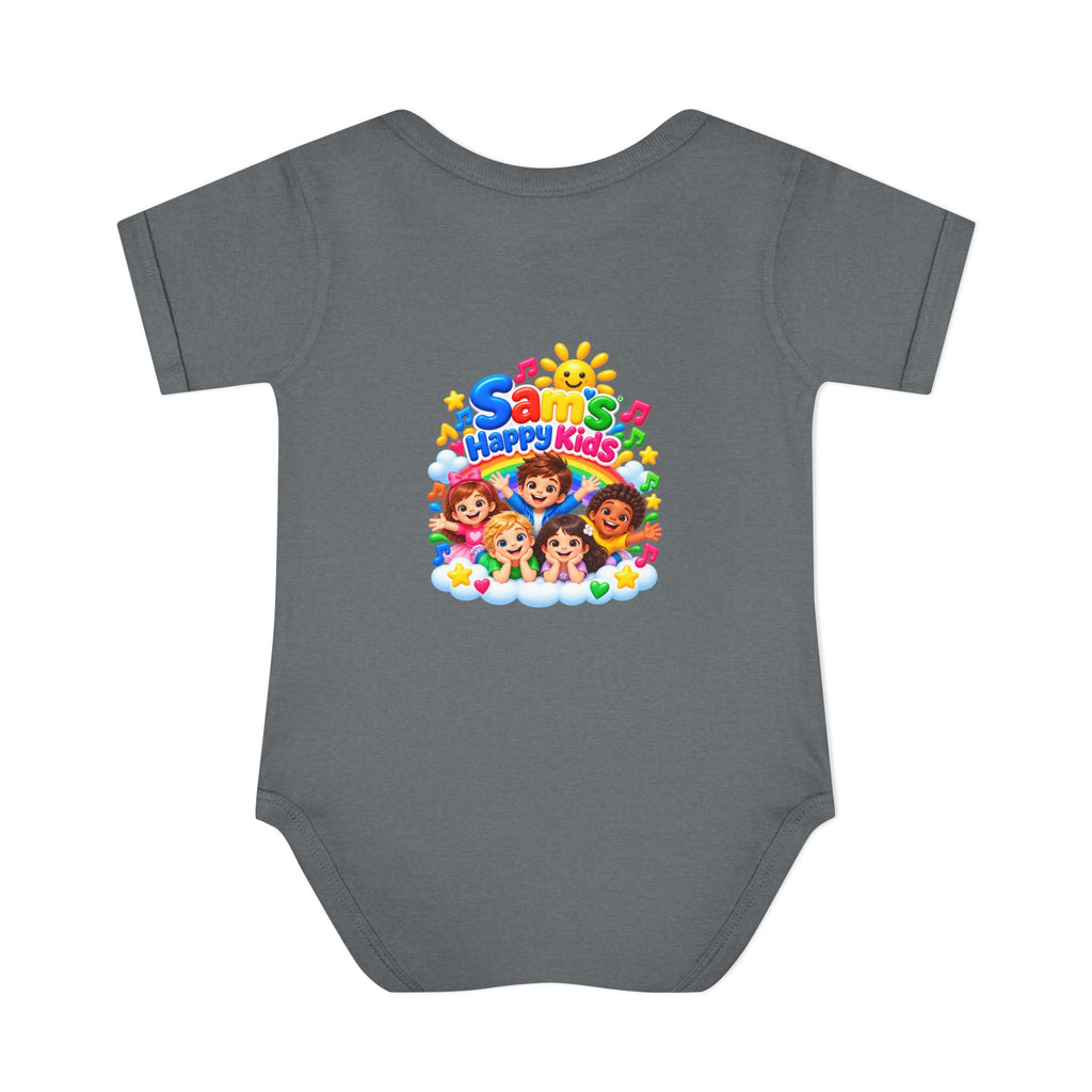 Happy Kids Infant Bodysuit — Colorful 'Sam's Happy Kids' Baby Onesie