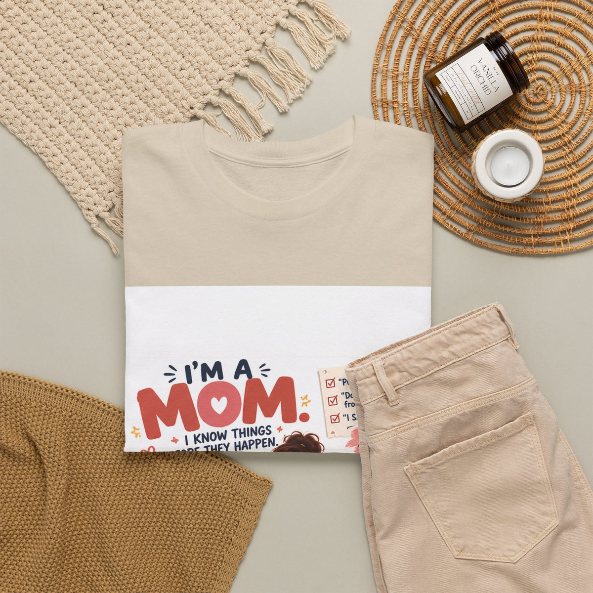 Mom Life T-Shirt — "I'm a Mom, I Know Things Before They Happen" Cute Family Graphic Tee
