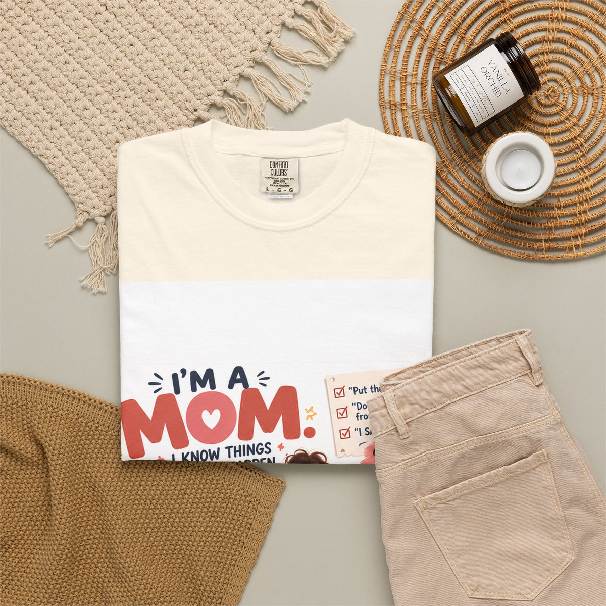 I'm a Mom Graphic T-Shirt – Funny Motherhood Family Design