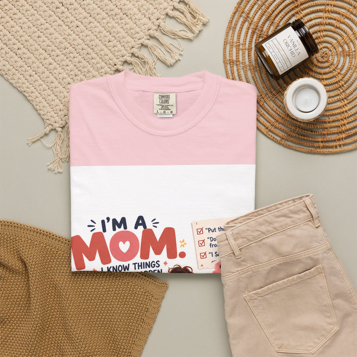 I'm a Mom Graphic T-Shirt – Funny Motherhood Family Design