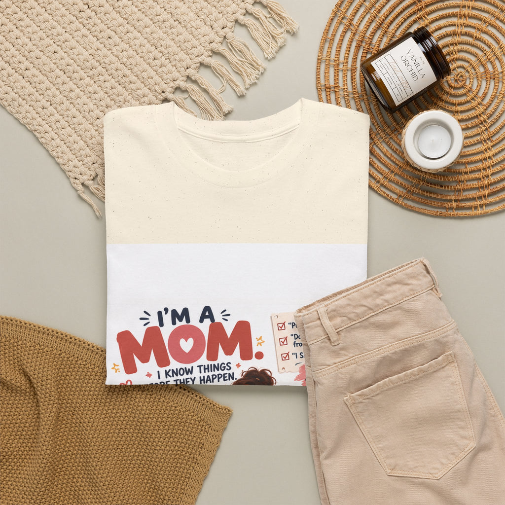 Mom Life T-Shirt — "I'm a Mom, I Know Things Before They Happen" Cute Family Graphic Tee