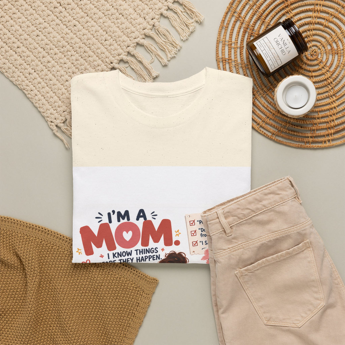 Mom Life T-Shirt — "I'm a Mom, I Know Things Before They Happen" Cute Family Graphic Tee