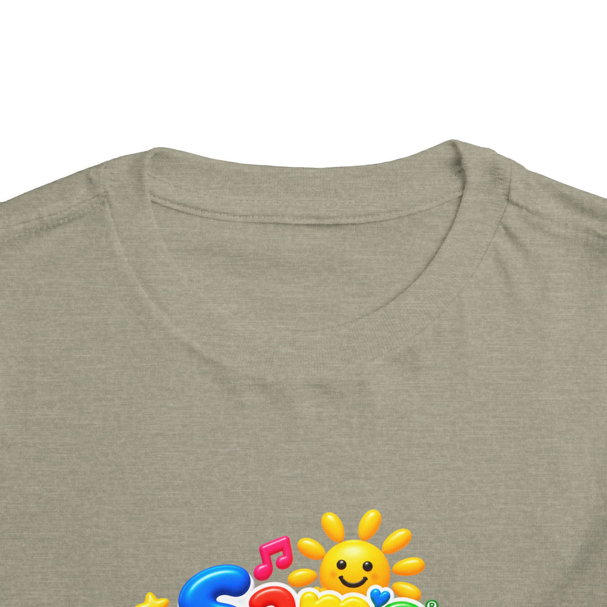 Toddler Tee — "Sam's Happy Kids" Colorful Cartoon Kids Graphic
