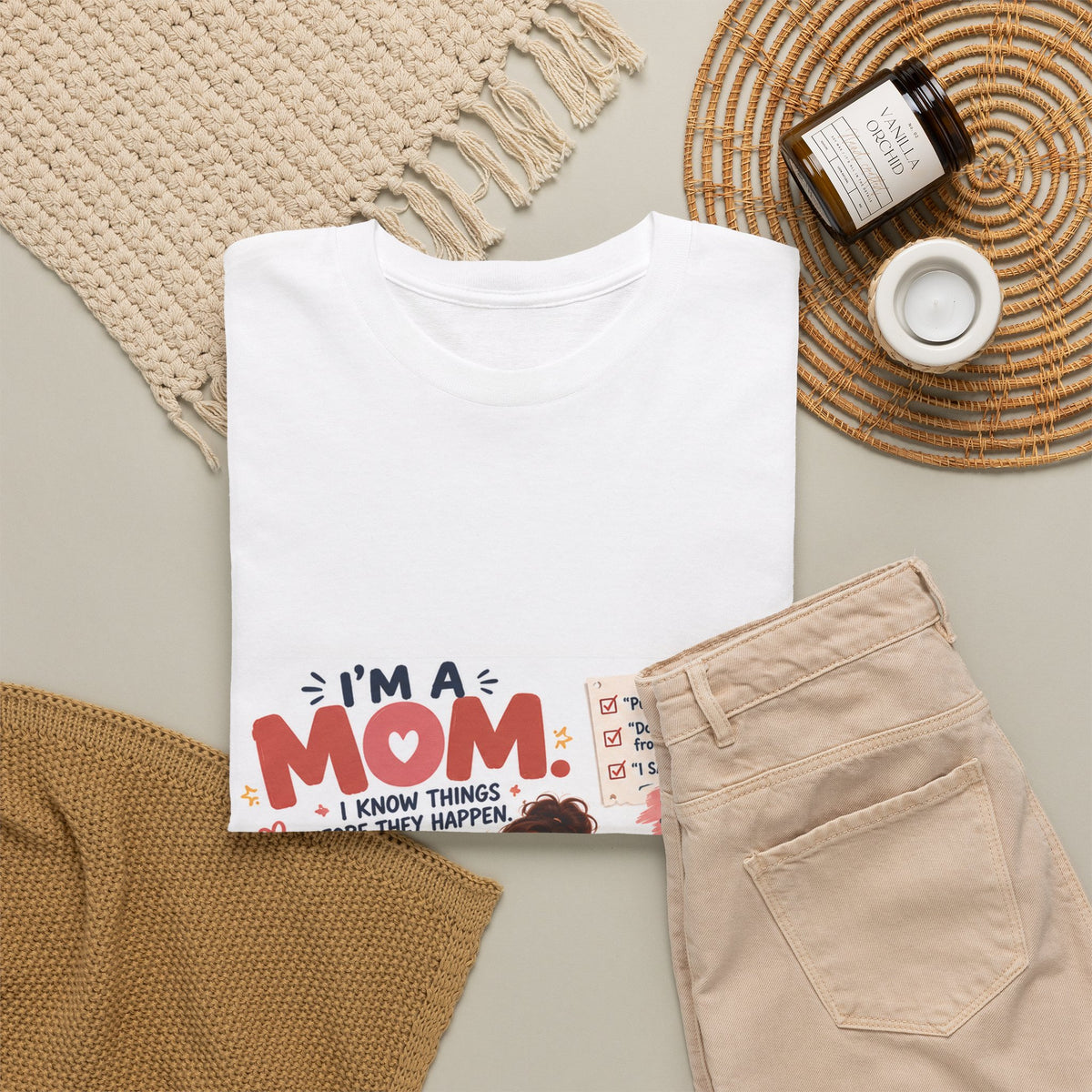 Mom Life T-Shirt — "I'm a Mom, I Know Things Before They Happen" Cute Family Graphic Tee